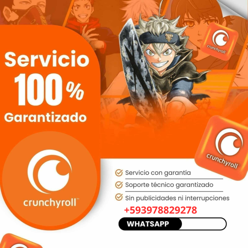 cuentas crunchyroll premium ecuador
